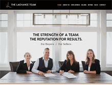 Tablet Screenshot of lachanceteam.com